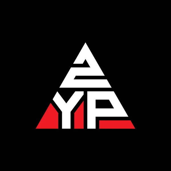 Diseño Logotipo Letra Triángulo Zyp Con Forma Triángulo Monograma Diseño — Archivo Imágenes Vectoriales