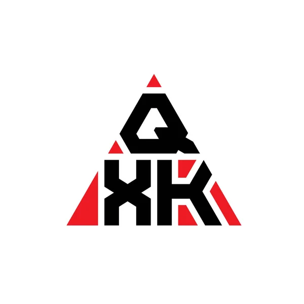 Qxk Треугольник Письмо Логотип Дизайн Треугольной Формы Монограмма Логотипа Треугольника — стоковый вектор