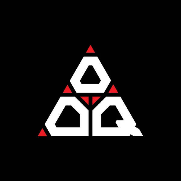 Projeto Logotipo Letra Triângulo Ooq Com Forma Triângulo Ooq Monograma —  Vetores de Stock