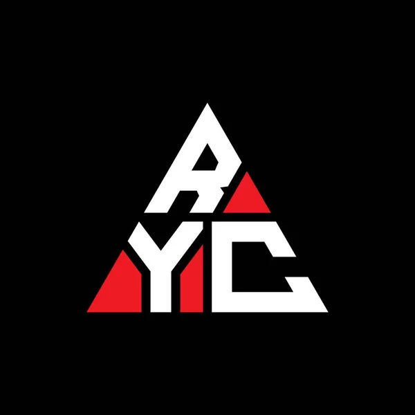 Diseño Del Logotipo Letra Triángulo Ryc Con Forma Triángulo Monograma — Archivo Imágenes Vectoriales
