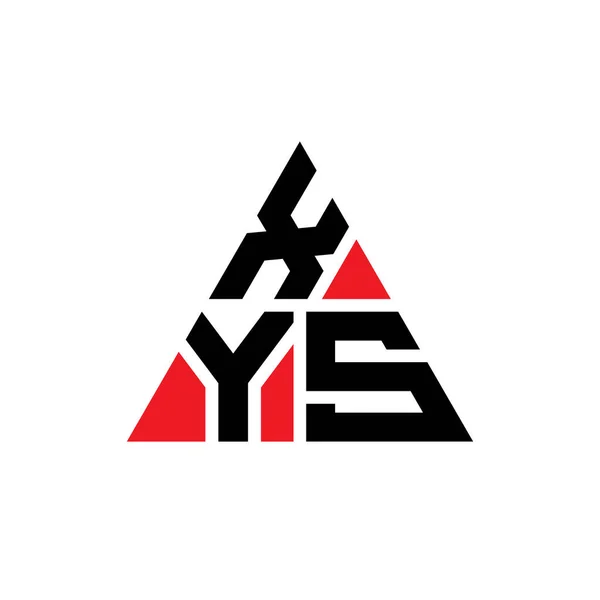 Xys Triangel Bokstav Logotyp Design Med Triangel Form Xys Triangel — Stock vektor