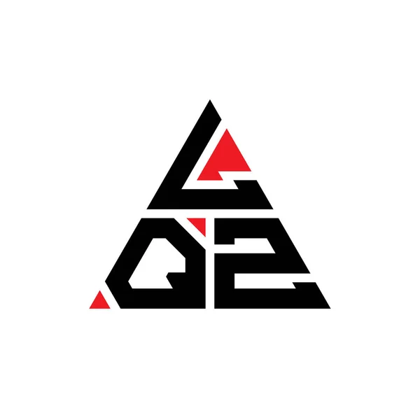 Lqz Трикутний Дизайн Логотипом Букви Трикутної Форми Lqz Трикутник Монограма — стоковий вектор