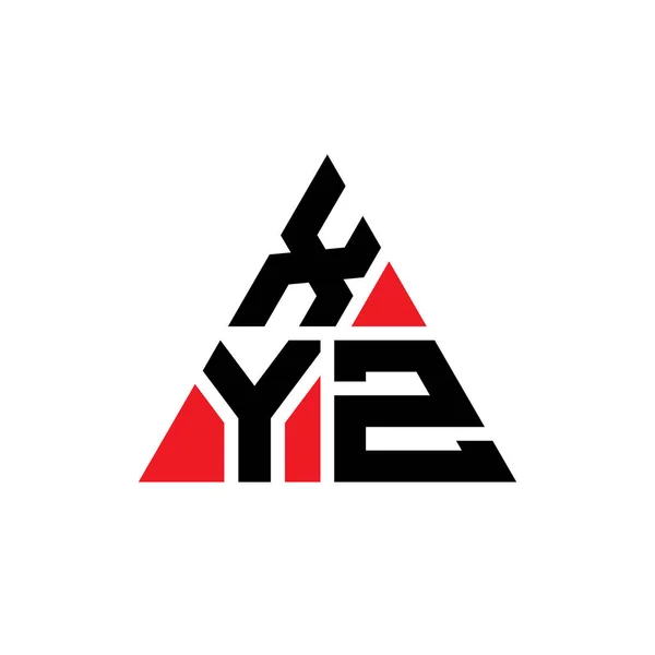 Xyz Triangle Letter Logo Design Triangle Shape Xyz Triangle Logo — Stock Vector