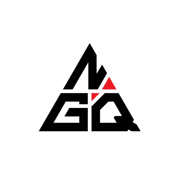 Ngq Triangel Bokstav Logotyp Design Med Triangel Form Ngq Triangel — Stock vektor