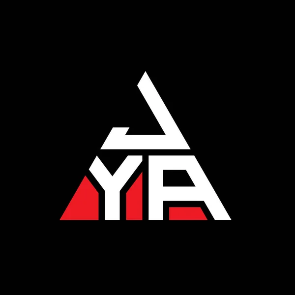 Jya Треугольник Письмо Логотип Дизайн Треугольной Формы Монограмма Треугольного Логотипа — стоковый вектор