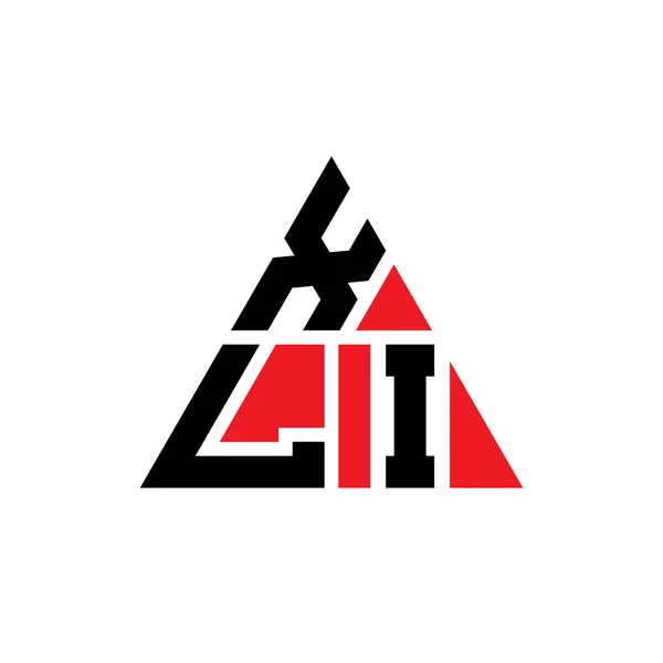 Xli Трикутний Дизайн Логотипу Букви Формою Трикутника Xli Трикутник Монограма — стоковий вектор