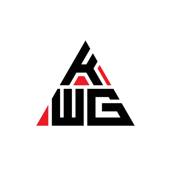 Σχεδιασμός Λογότυπου Τριγώνου Kwg Σχήμα Τριγώνου Μονόγραμμα Σχεδίασης Τριγώνου Kwg — Διανυσματικό Αρχείο