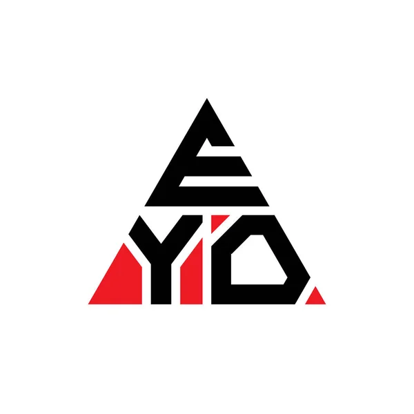 Logo Trójkąta Eyo Kształcie Trójkąta Monografia Logo Trójkąta Eyo Wzór — Wektor stockowy