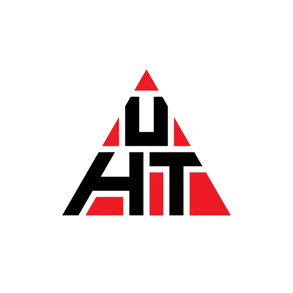 Logo Huruf Segitiga Uht Dengan Bentuk Segitiga Logo Uht Desain - Stok Vektor