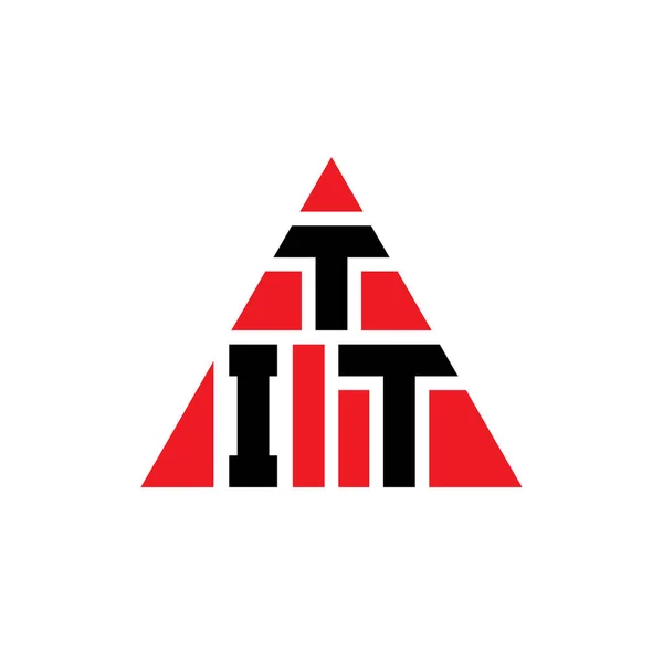 Tit Triangle Letter Logo Design Triangle Shape Tit Triangle Logo — ストックベクタ