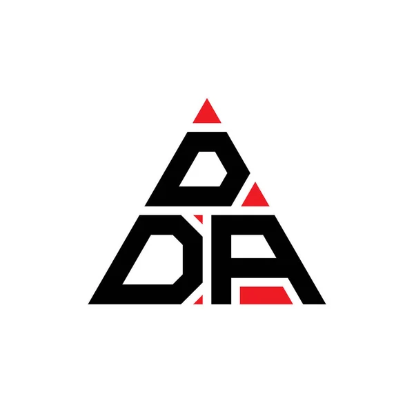 Diseño Del Logotipo Letra Triangular Dda Con Forma Triángulo Diseño — Vector de stock