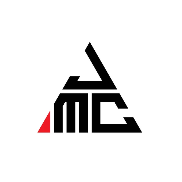 Jmc Triangel Bokstav Logo Design Med Triangel Form Jmc Triangel — Stock vektor