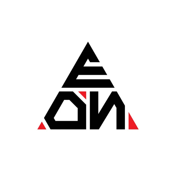 Eon Dreieck Buchstabe Logo Design Mit Dreieck Form Eon Dreieck — Stockvektor