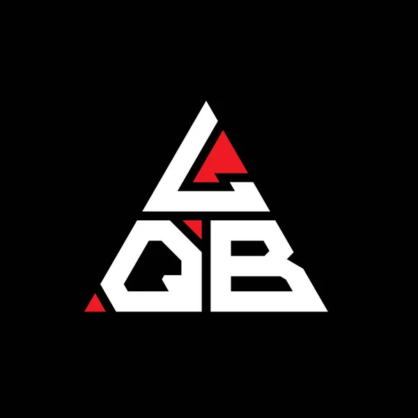 Lqb Dreieck Buchstabe Logo Design Mit Dreieck Form Lqb Dreieck — Stockvektor