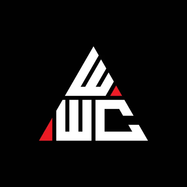 Дизайн Логотипа Треугольника Wwc Треугольной Формой Монограмма Дизайна Логотипа Треугольника — стоковый вектор