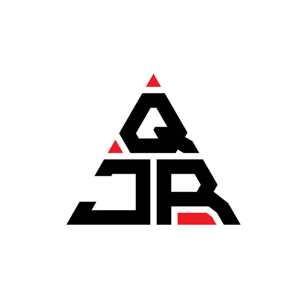 Diseño Del Logotipo Letra Del Triángulo Qjr Con Forma Triángulo — Archivo Imágenes Vectoriales