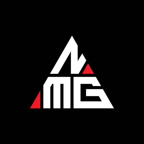 Nmg Triangolo Lettera Logo Design Con Forma Triangolo Monogramma Progettazione — Vettoriale Stock