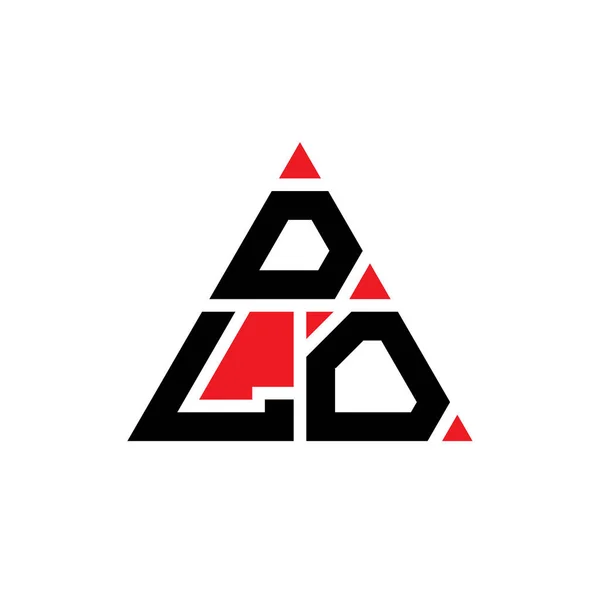 Dlo Dreieck Buchstabe Logo Design Mit Dreieck Form Dlo Dreieck — Stockvektor