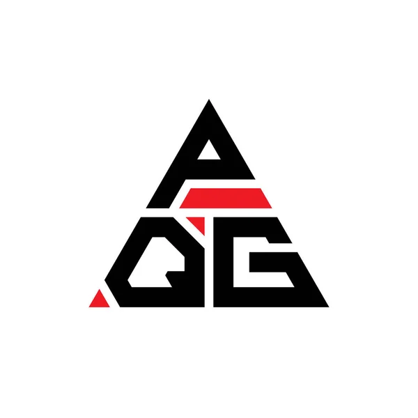 Diseño Del Logotipo Letra Del Triángulo Pqg Con Forma Triángulo — Archivo Imágenes Vectoriales