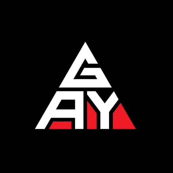 三角形状のGay三角形文字ロゴデザイン Gay三角形のロゴデザインモノグラム Gay三角形ベクトルロゴテンプレート Gay三角形のロゴシンプル エレガントで豪華なロゴ — ストックベクタ