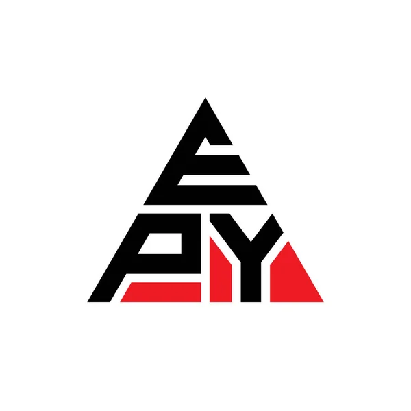Üçgen Şekilli Epy Üçgen Harf Logosu Tasarımı Epy Üçgen Logo — Stok Vektör