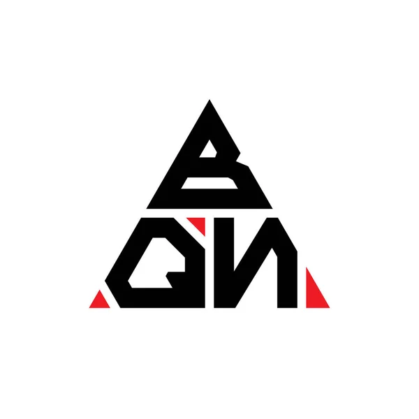 Diseño Del Logotipo Letra Triángulo Bqn Con Forma Triángulo Monograma — Archivo Imágenes Vectoriales