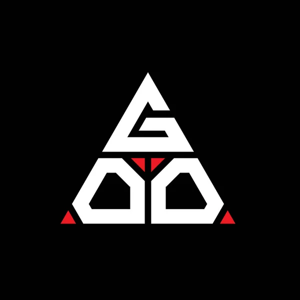 Diseño Logotipo Letra Triángulo Goo Con Forma Triángulo Diseño Del — Archivo Imágenes Vectoriales
