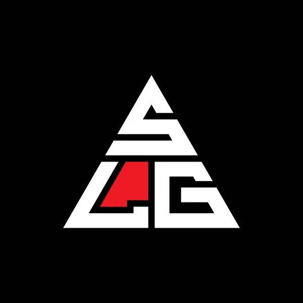 Návrh Trojúhelníkového Písmene Slg Trojúhelníkovým Tvarem Slg Trojúhelník Logo Design — Stockový vektor