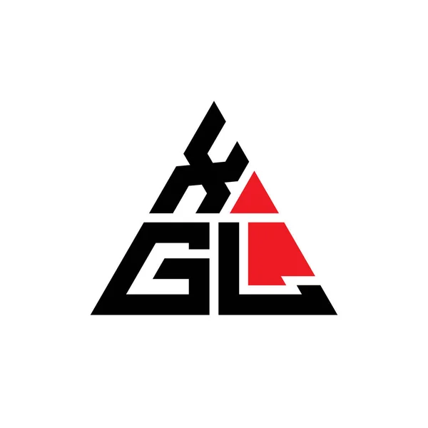 Xgl Triangle Letter Logo Design Triangle Shape Xgl Triangle Logo — Stock Vector