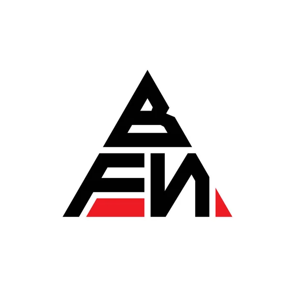 Bfn Driehoekige Letter Logo Ontwerp Met Driehoekige Vorm Bfn Driehoekig — Stockvector