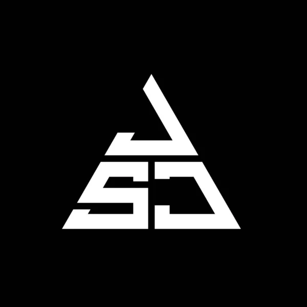 Jsj Triangle Letter Logo Design Triangle Shape Jsj Triangle Logo — Stock Vector