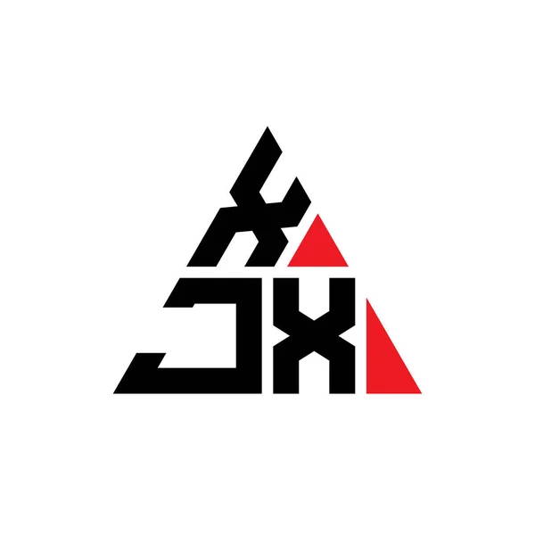 Diseño Del Logotipo Letra Triangular Xjx Con Forma Triángulo Monograma — Vector de stock
