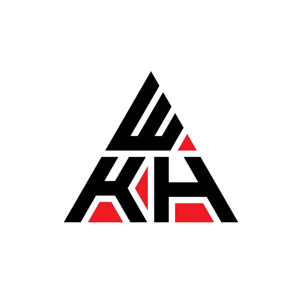Design Del Logo Della Lettera Triangolo Wkh Con Forma Triangolo — Vettoriale Stock