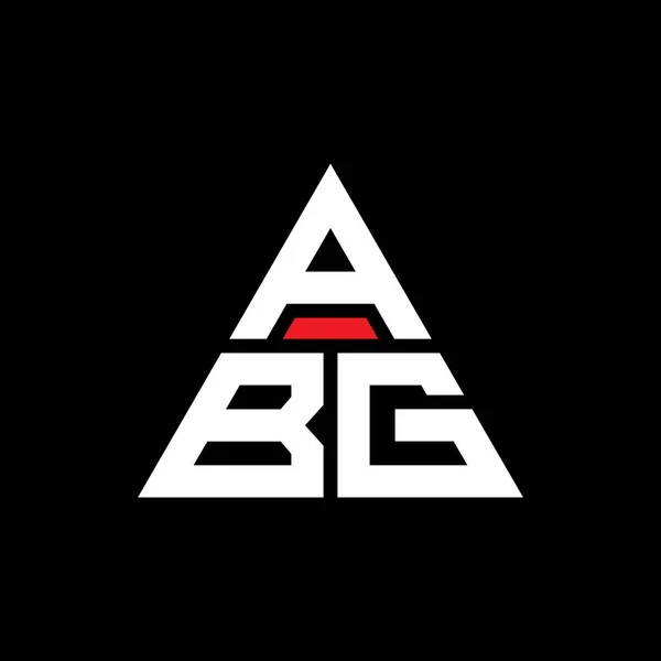 Abg Dreieck Buchstabe Logo Design Mit Dreieck Form Abg Dreieck — Stockvektor