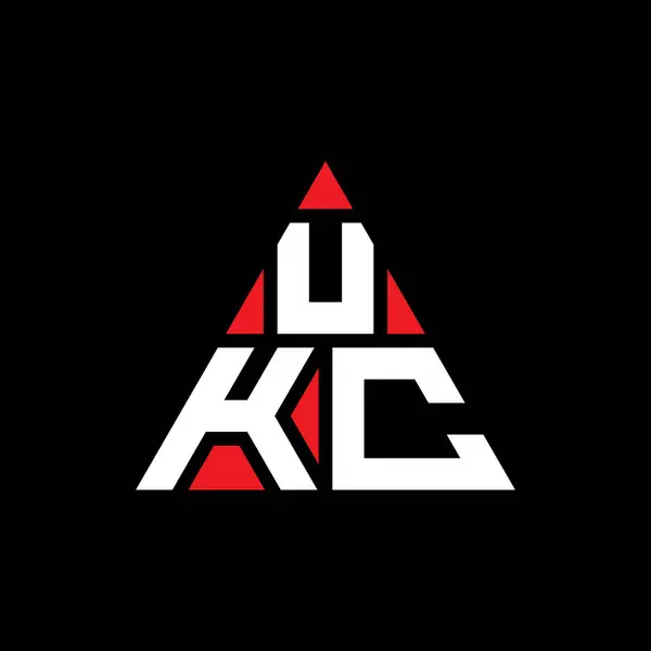 Ukc Triangle Letter Logo Design Triangle Shape Ukc Triangle Logo — Stock Vector