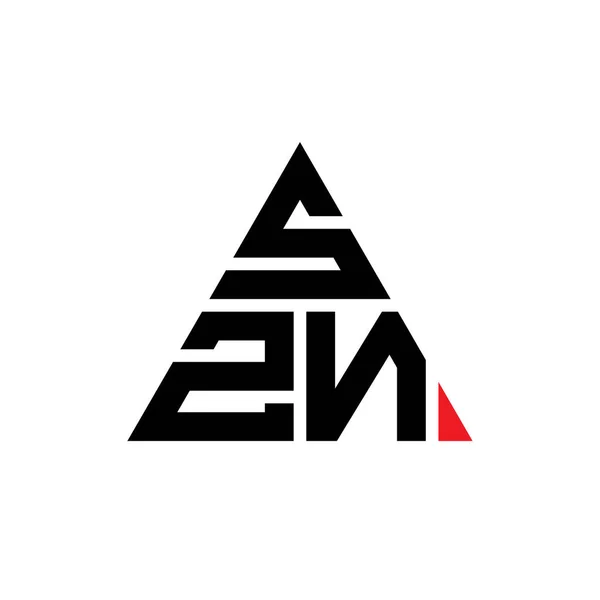 Diseño Del Logotipo Letra Triángulo Szn Con Forma Triángulo Monograma — Archivo Imágenes Vectoriales