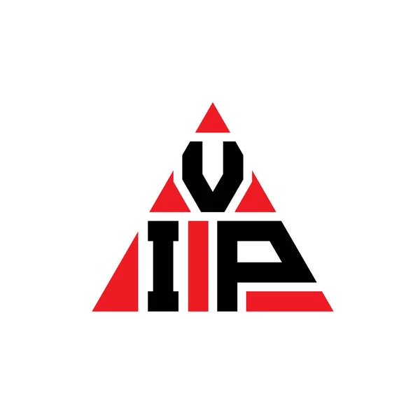 Diseño Del Logotipo Letra Del Triángulo Vip Con Forma Triángulo — Vector de stock
