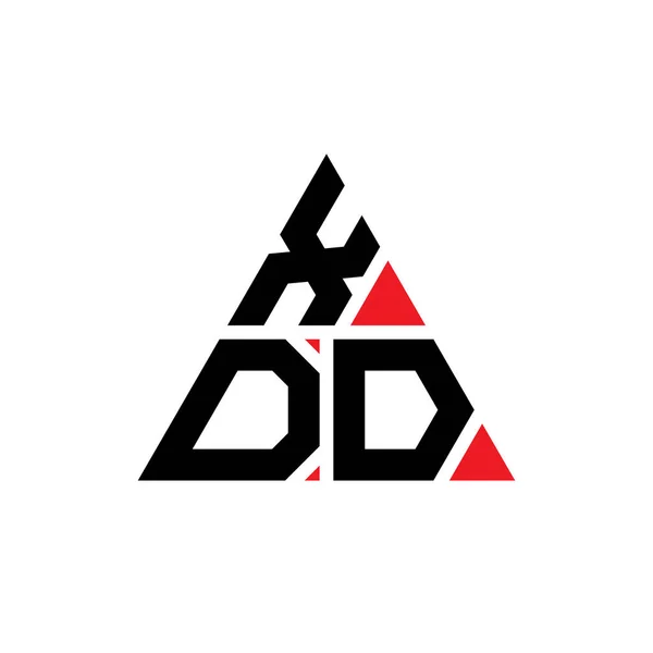 Xdd Triangle Letter Logo Design Triangle Shape Xdd Triangle Logo — Stock Vector