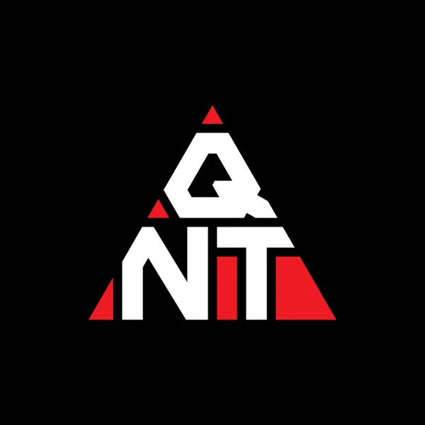 Diseño Del Logotipo Letra Del Triángulo Qnt Con Forma Triángulo — Vector de stock