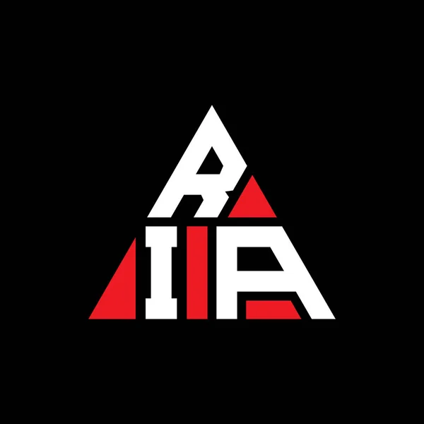 Diseño Del Logotipo Letra Del Triángulo Ria Con Forma Triángulo — Vector de stock