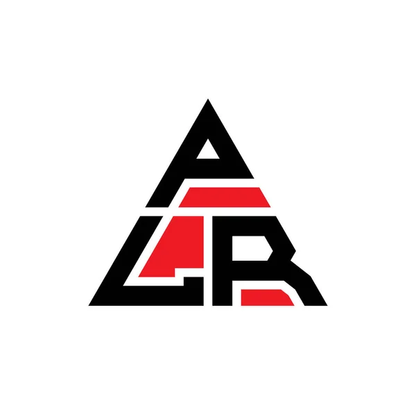 Plr Projeto Logotipo Letra Triângulo Com Forma Triângulo Plr Monograma —  Vetores de Stock