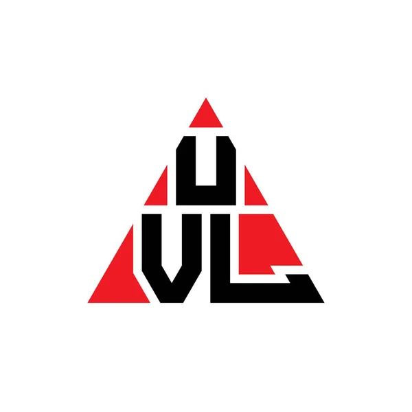 Uvl Triangle Letter Logo Design Triangle Shape Uvl Triangle Logo — Stock Vector