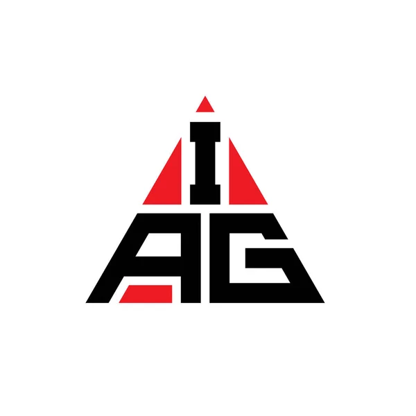 Iag Driehoekig Logo Met Driehoekige Vorm Iag Driehoekig Logo Ontwerp — Stockvector
