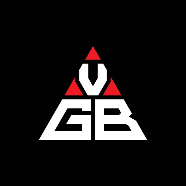 Vgb Dreieck Buchstabe Logo Design Mit Dreieck Form Vgb Dreieck — Stockvektor