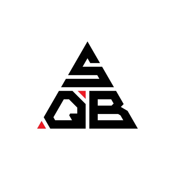 Sqb Háromszög Betűs Logó Design Háromszög Alakú Sqb Háromszög Logó — Stock Vector