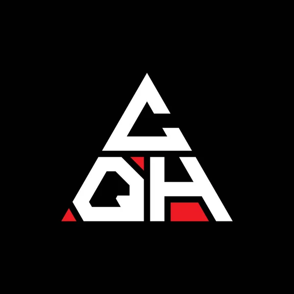 Diseño Del Logotipo Letra Del Triángulo Cqh Con Forma Triángulo — Archivo Imágenes Vectoriales