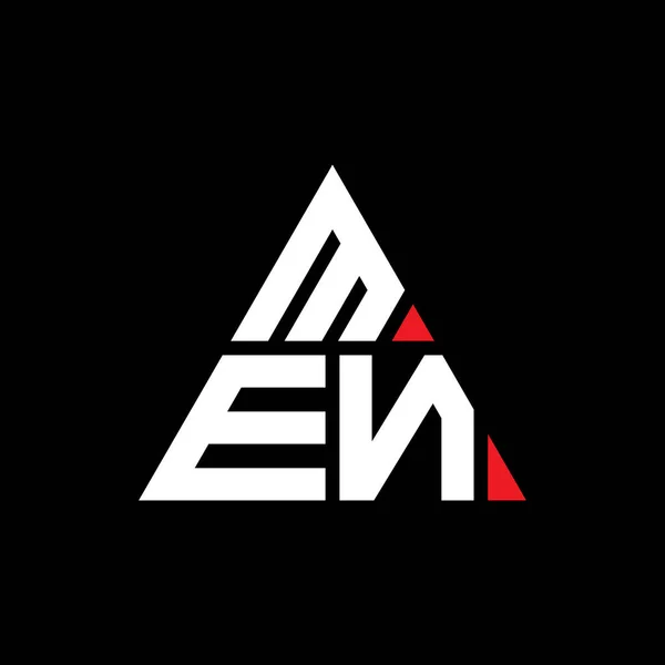 Men Σχέδιο Λογότυπο Τριγωνικό Γράμμα Τριγωνικό Σχήμα Men Τρίγωνο Λογότυπο — Διανυσματικό Αρχείο