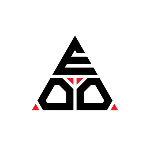 Diseño Del Logotipo Letra Del Triángulo Eoo Con Forma Triángulo — Vector de stock