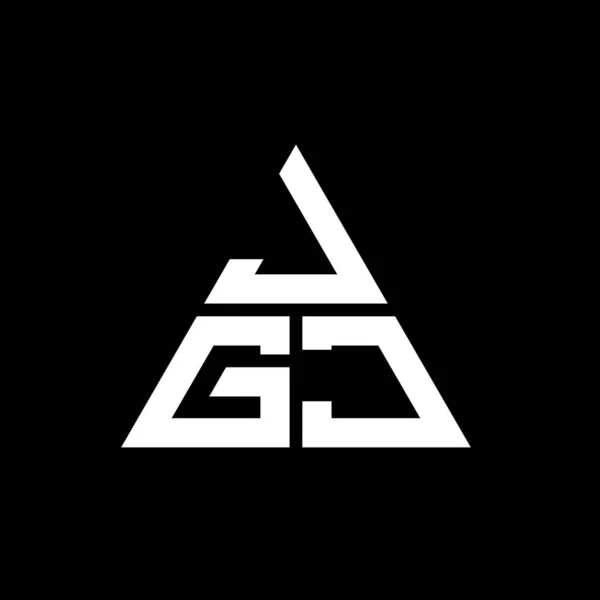 Jgj Triangel Bokstav Logotyp Design Med Triangel Form Jgj Triangel — Stock vektor