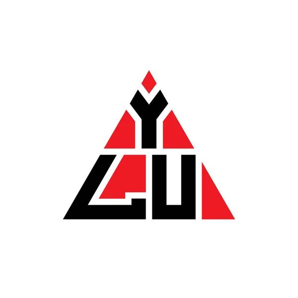 Ylu Triangle Letter Logo Design Triangle Shape Ylu Triangle Logo — Stock Vector